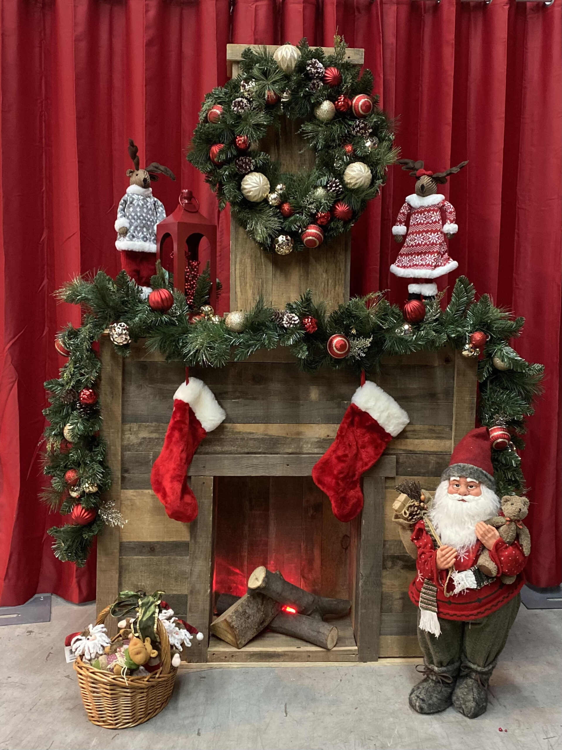 Foyer Décoratif de Noël
